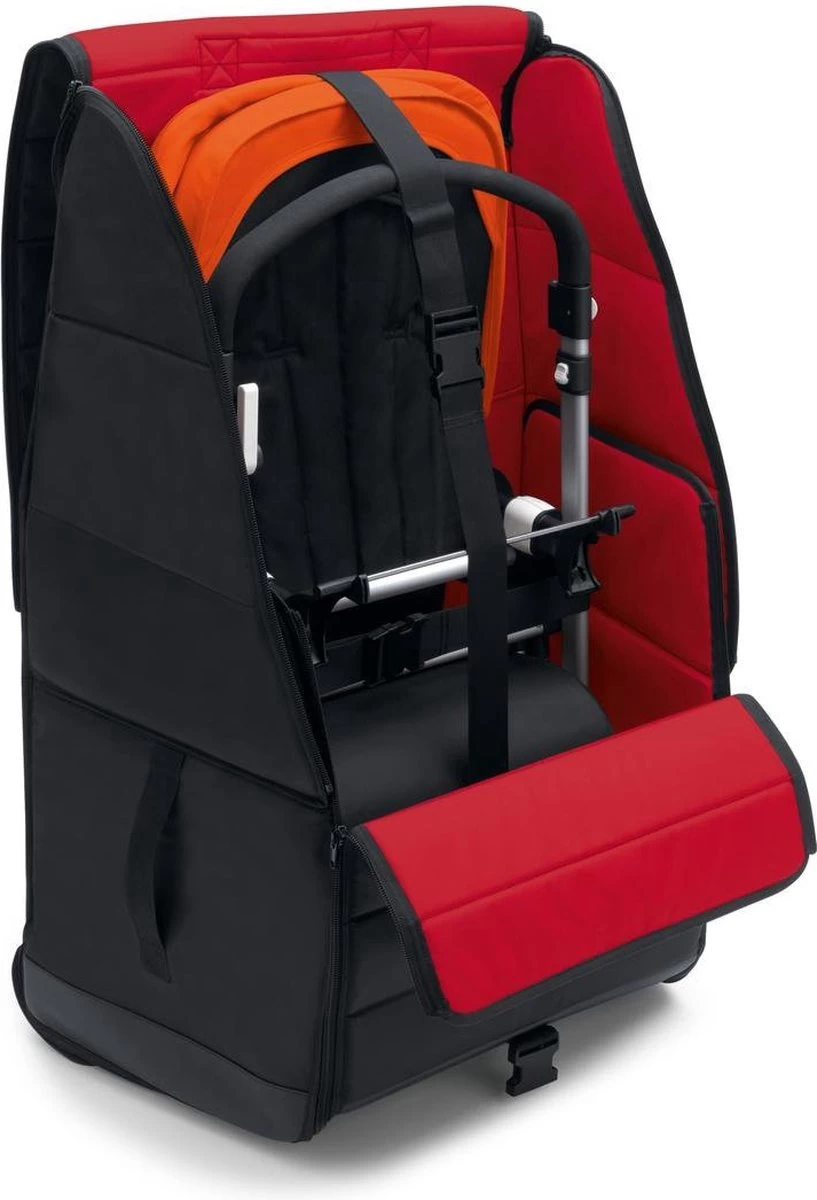 Bugaboo Comfort Transporttas - Zwart / Rood - Afbeelding 13