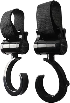 Merkloos Kinderwagen Haakjes - Boodschappentassen Ophangen - Buggy Clipjes - 2 Stuks