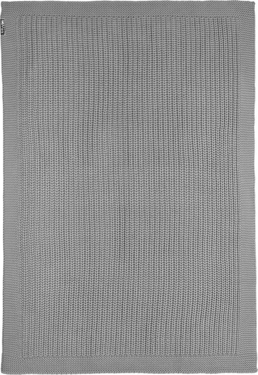 Meyco Herringbone Ledikant Deken - Grijs - 100x150cm - Afbeelding 2