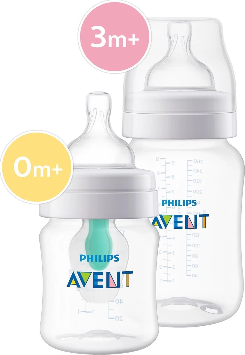Philips Avent SCD809/01 Anti-Colic Combi Babyfles (125ml) + (260ml) Met AirFree Ventiel - Afbeelding 19