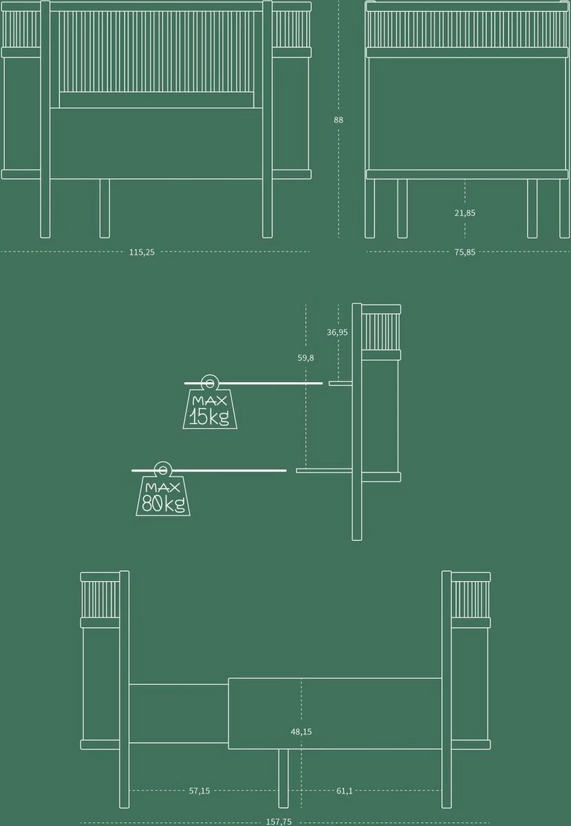 Sebra - Ledikant Baby En Junior Bed - Afbeelding 17