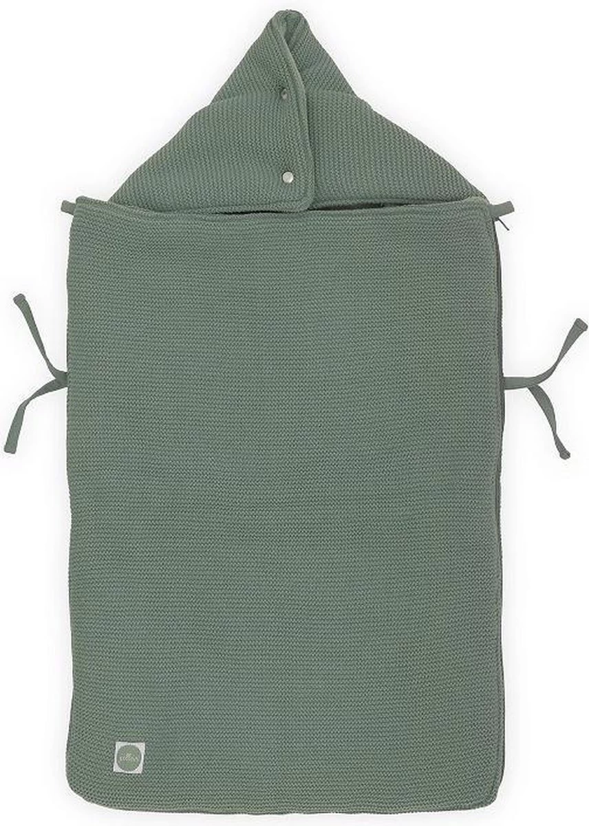 Jollein Voetenzak Voor Autostoel & Kinderwagen - Basic Knit - Forest Green - Afbeelding 13