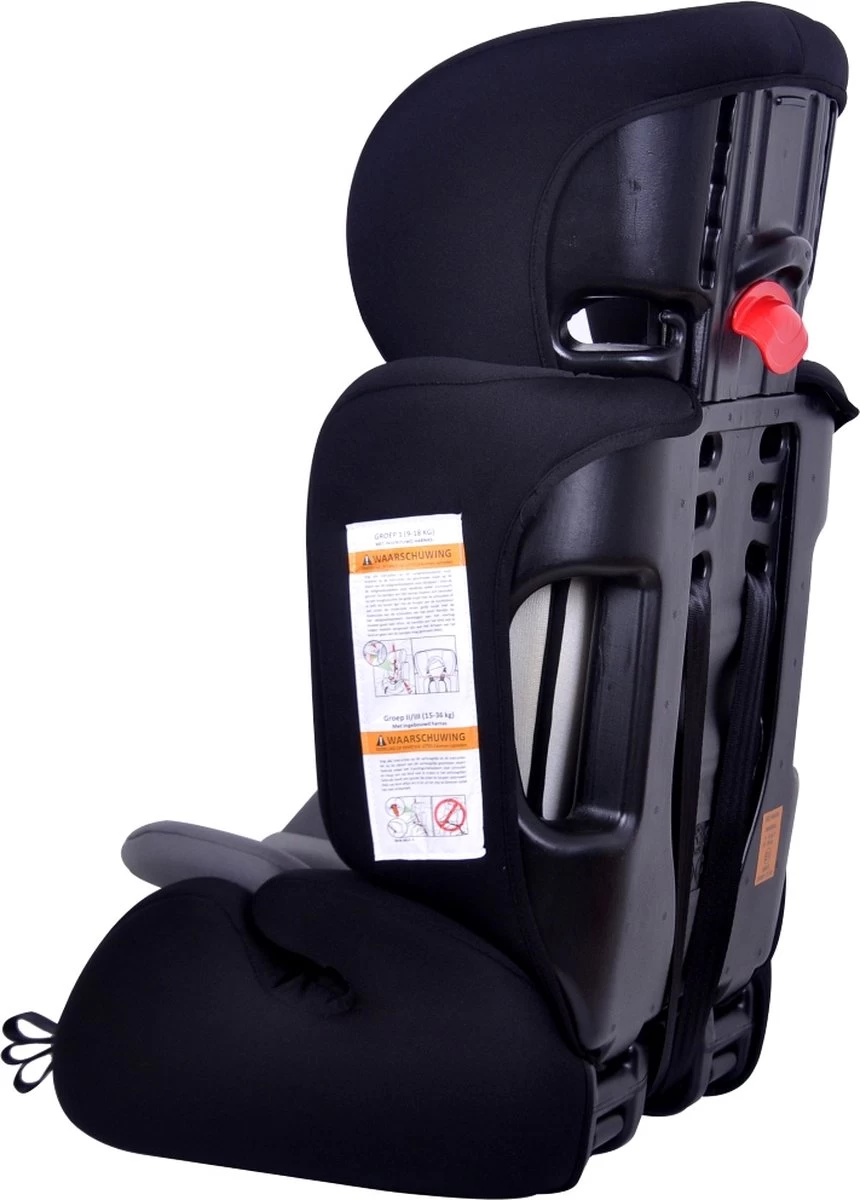 Ding Bas Autostoel - 9 Tot 36 Kg - Grijs - Autostoel Groep 1/2/3 - Afbeelding 6