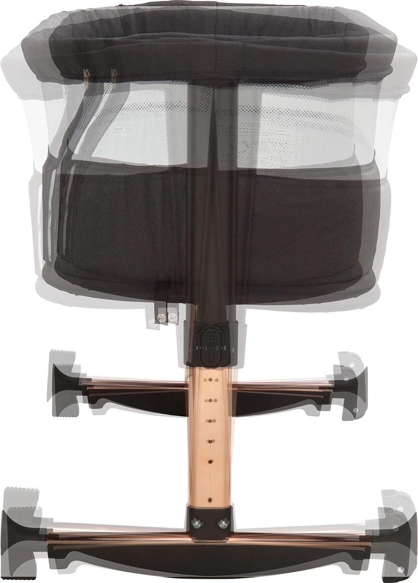 BabyGO Co Sleeper - Aanschuifwieg Met Schommelfuntie - Vivaldi - Goud-Zwart - Afbeelding 9