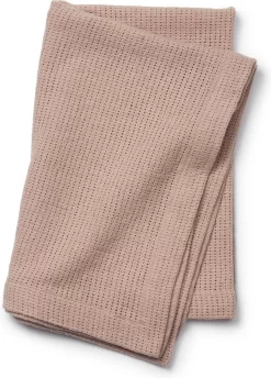 Elodie Cellular Baby Dekentje- Wiegdeken-Dekentje -Powder Pink (75x100cm)