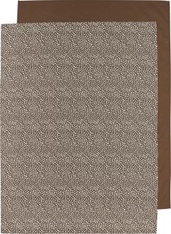 Meyco Cheetah/Uni Ledikant Laken - 2-pack - Chocolate - 100x150cm