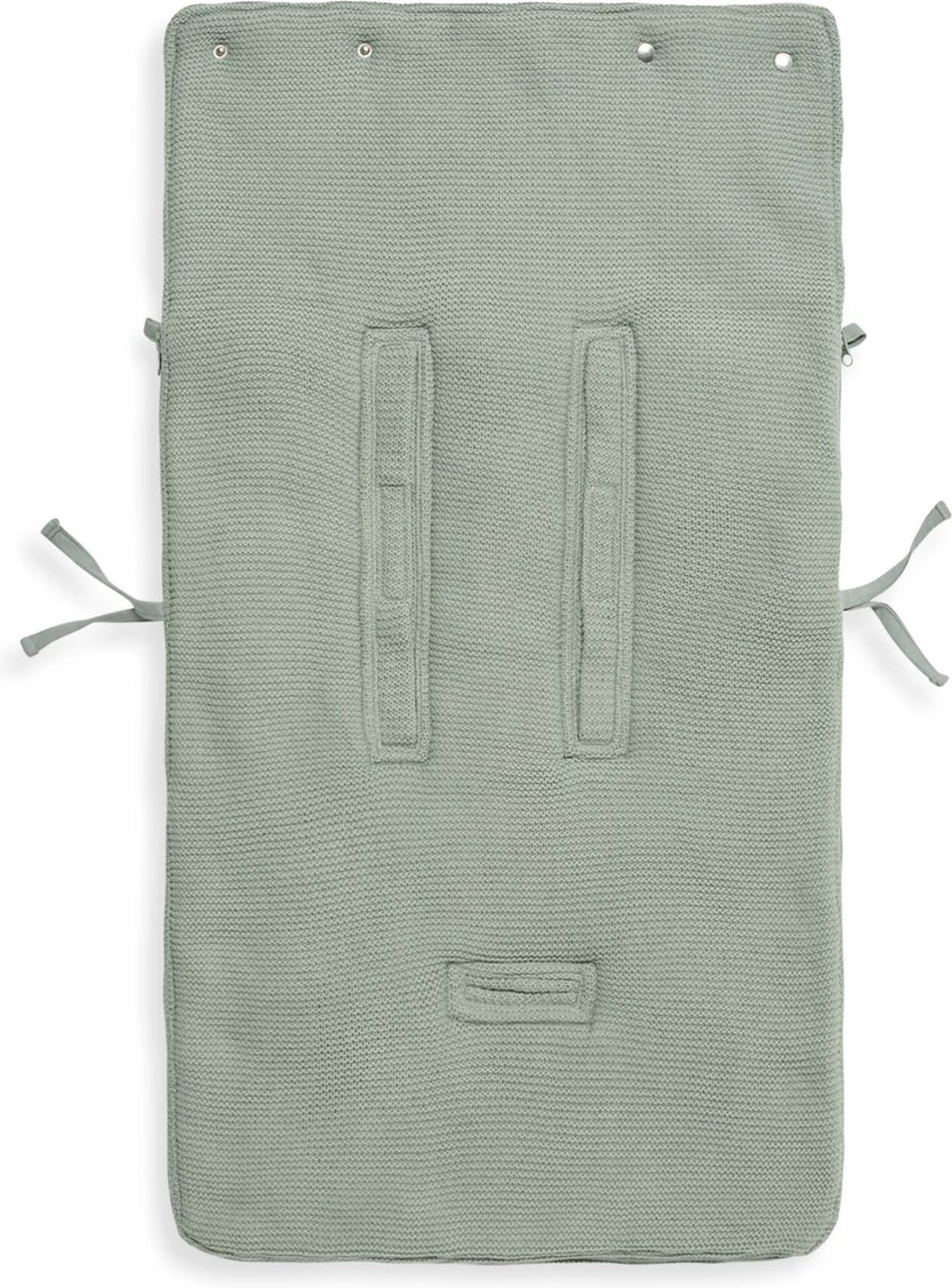 Jollein Voetenzak Voor Autostoel & Kinderwagen - Basic Knit - Forest Green - Afbeelding 9