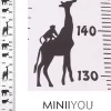 Groeimeter Babykamer Savanne Kinderkamer - Canvas Meetlat Kind - Hout - 200x20 Cm - Decoratie Meetlint - Wanddecoratie