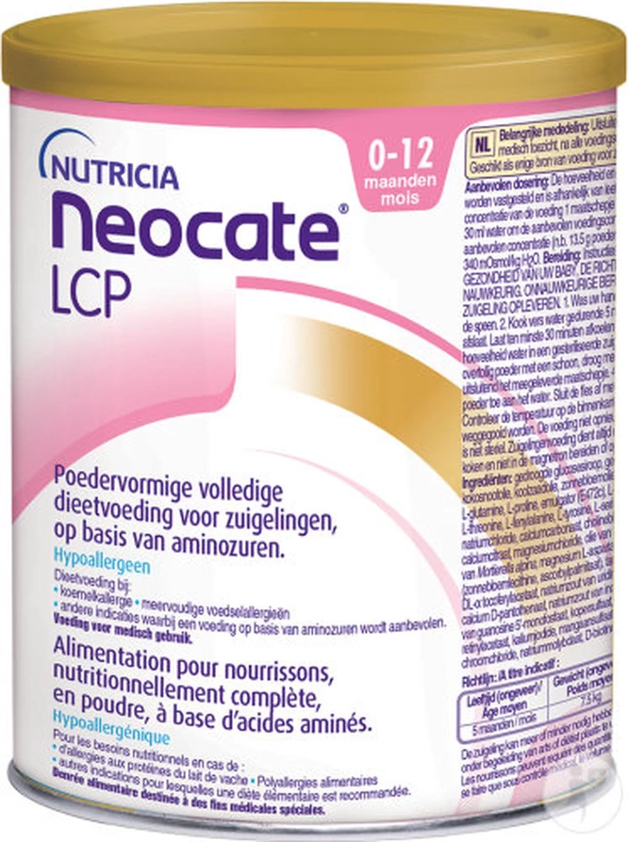 Neocate LCP Poeder Nutricia Dieetvoeding 400 Gram - Afbeelding 3