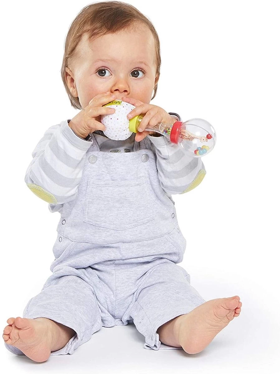 Sophie De Giraf - Rammelaar - Zachte Maracas - In Witte Geschenkdoos - Afbeelding 5
