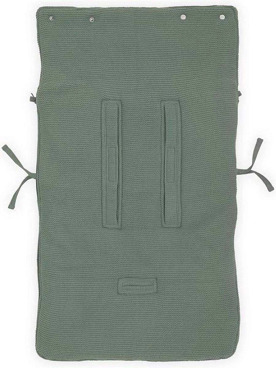Jollein Voetenzak Voor Autostoel & Kinderwagen - Basic Knit - Forest Green - Afbeelding 5
