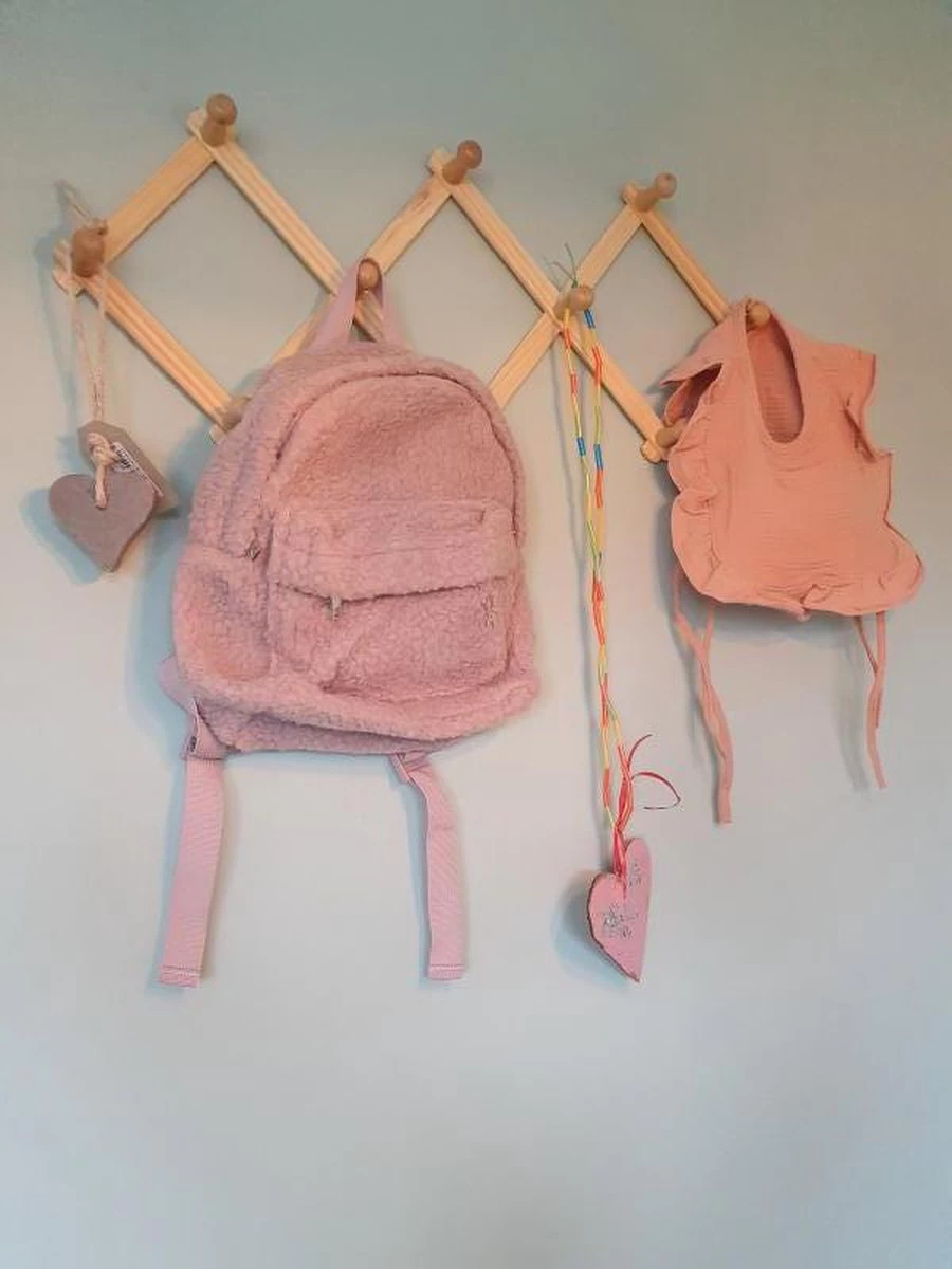 Harmonica Kapstok - Kinderkamer - Babykamer - Gevouwen Kapstok Van Hout - Nordic / Scandinavische Stijl - Afbeelding 5