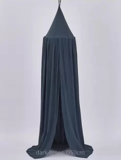 IL BAMBINI - Katoenen Klamboe Voor Babykamer - Hemeltje Voor Babybedje - Decoratie Kinderkamer - Donkergroen