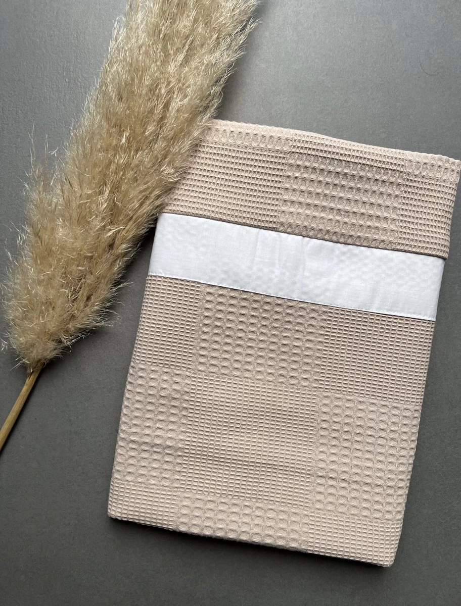 Bébélunes Waffle Brown - Babynest + Dekentje - Bruin - Afbeelding 2