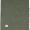 Jollein Baby Deken Wieg Velvet Pure Knit - Leaf Green - GOTS