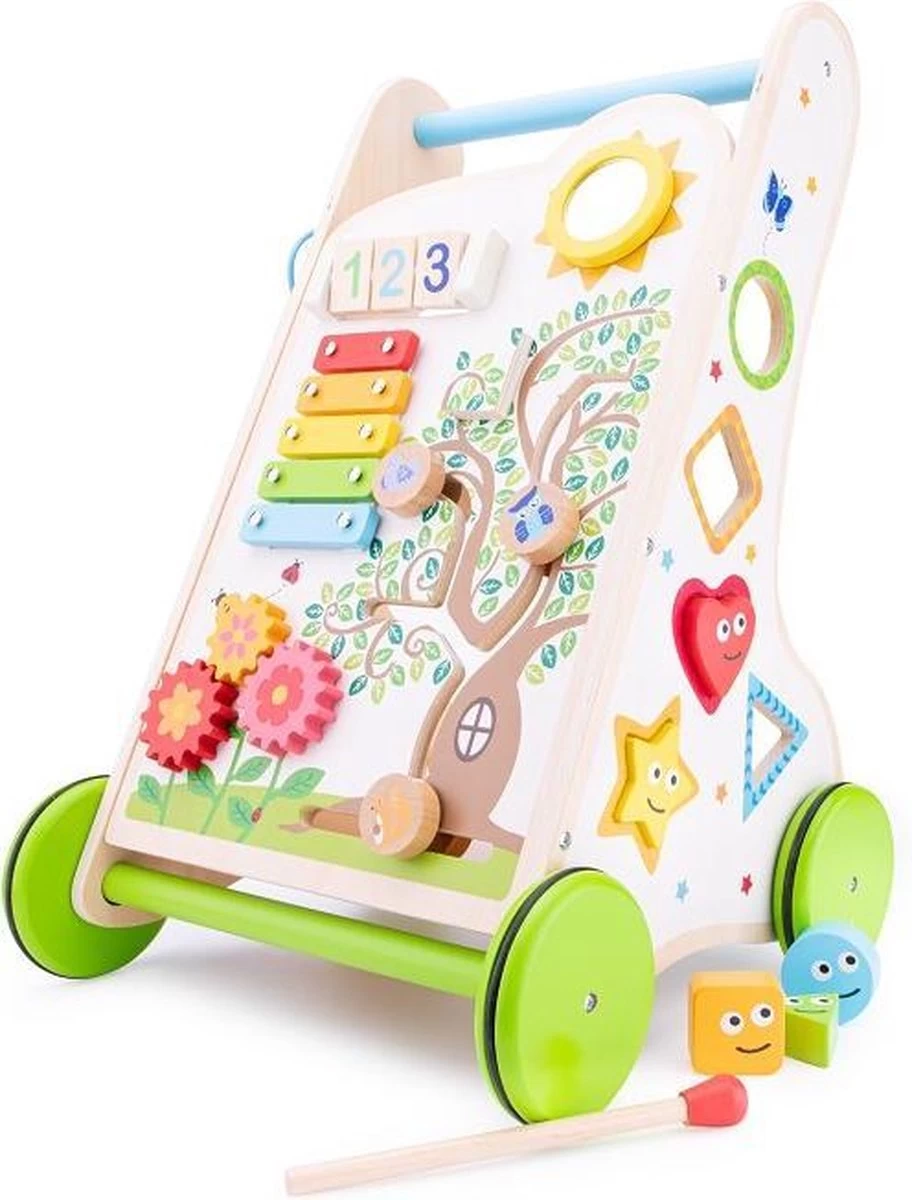 New Classic Toys® New Classic Toys Houten Activiteiten Duw- Loopwagen