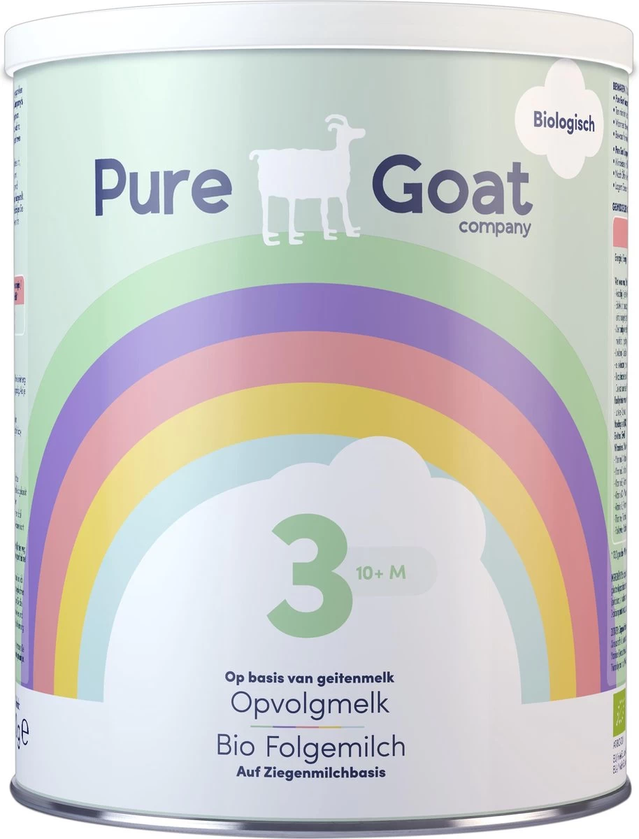 Pure Goat Company - Opvolgmelk 3 - Biologische Flesvoeding Op Basis Van Volle Geitenmelk - 800 Gram