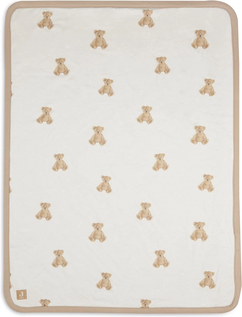Jollein Baby Deken Ledikant Jersey 100x150cm - Teddy Bear - Afbeelding 3