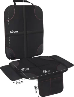 Nixnix - Autostoelhoes - Autostoelbeschermer - Autostoel Beschermer - Zwart - Bescherm Mat - Kinderen