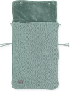 Jollein Voetenzak Voor Autostoel & Kinderwagen - River Knit - Ash Green