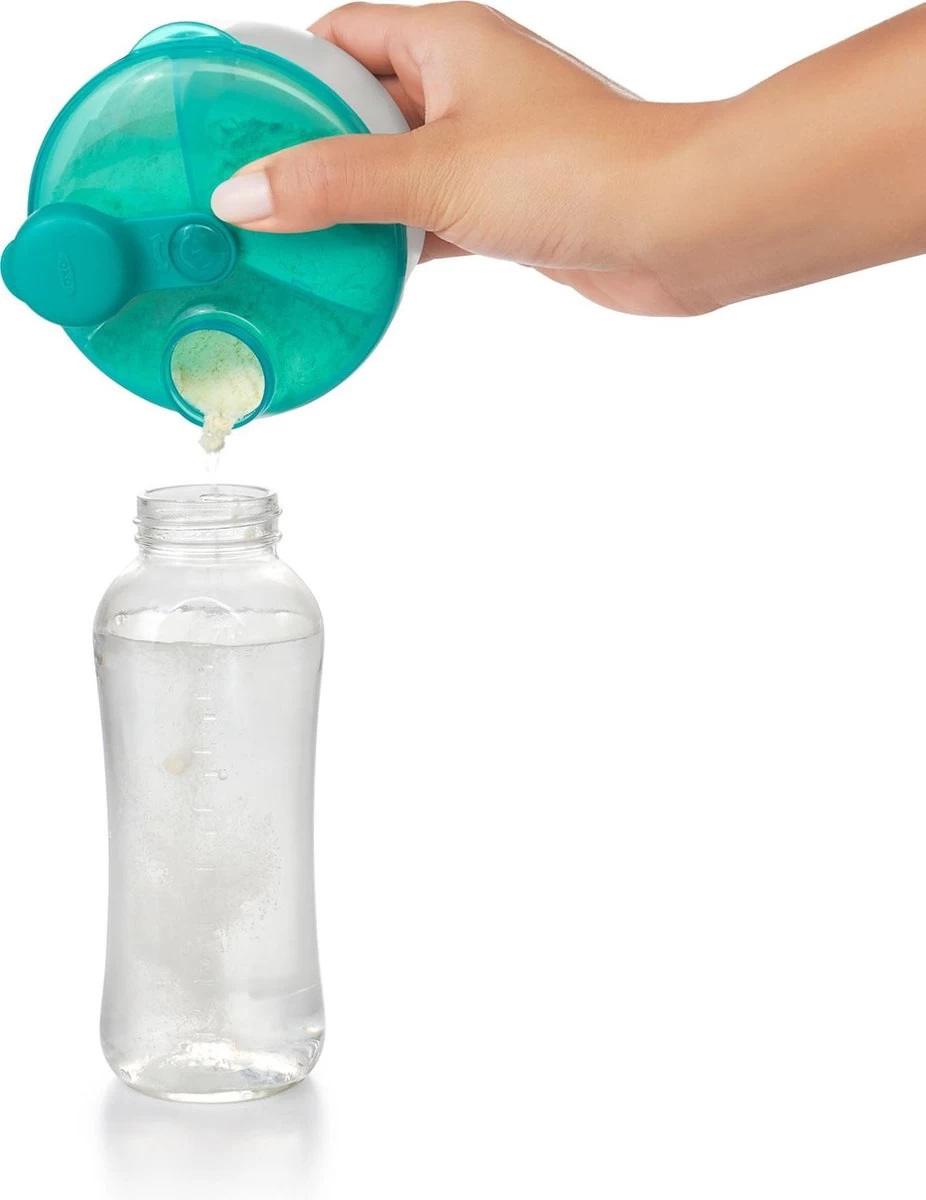 OXO Tot Melkpoeder Verdeeldoosje - Melkpoeder Doseerdoosjes - Melkpoeder Reisbox - Teal - Afbeelding 4