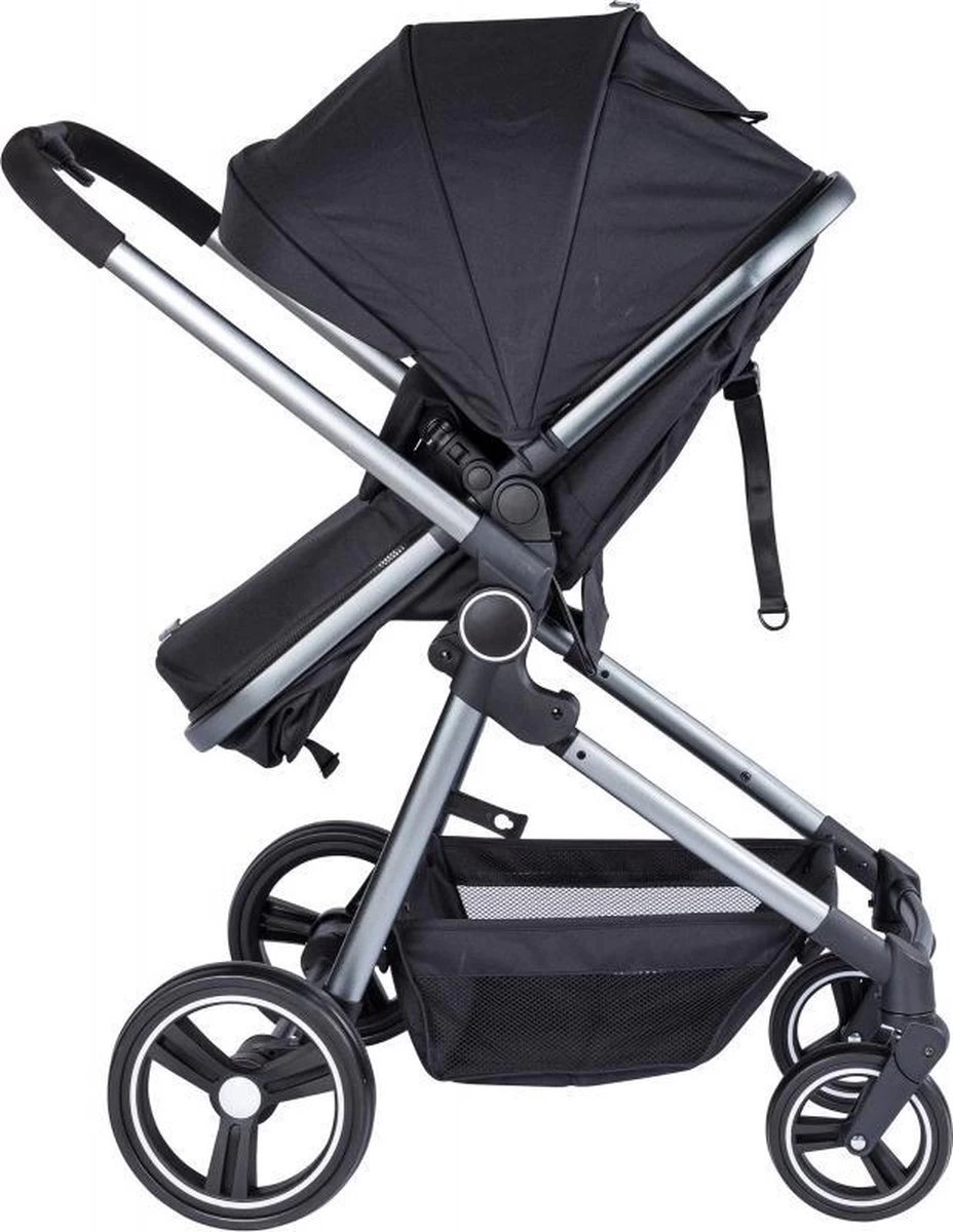 Puck Stroller 3 In 1 Max Zwart Met Frame Antra Incl Autostoel/Adapter/Mamabag - Afbeelding 11