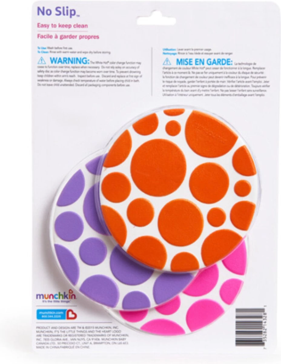 Munchkin Grippy Dots Anti-Slip Badmat Stippen - 6 Stuks - Diverse Kleuren - Afbeelding 5