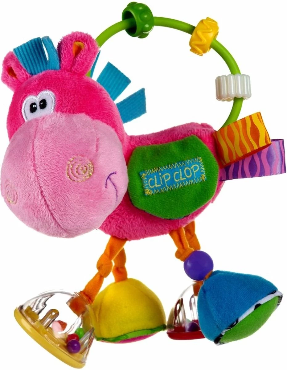 Playgro Clip Clop Rammelaar - Roze - Activiteitenspeeltje - Kraamkado - Afbeelding 19