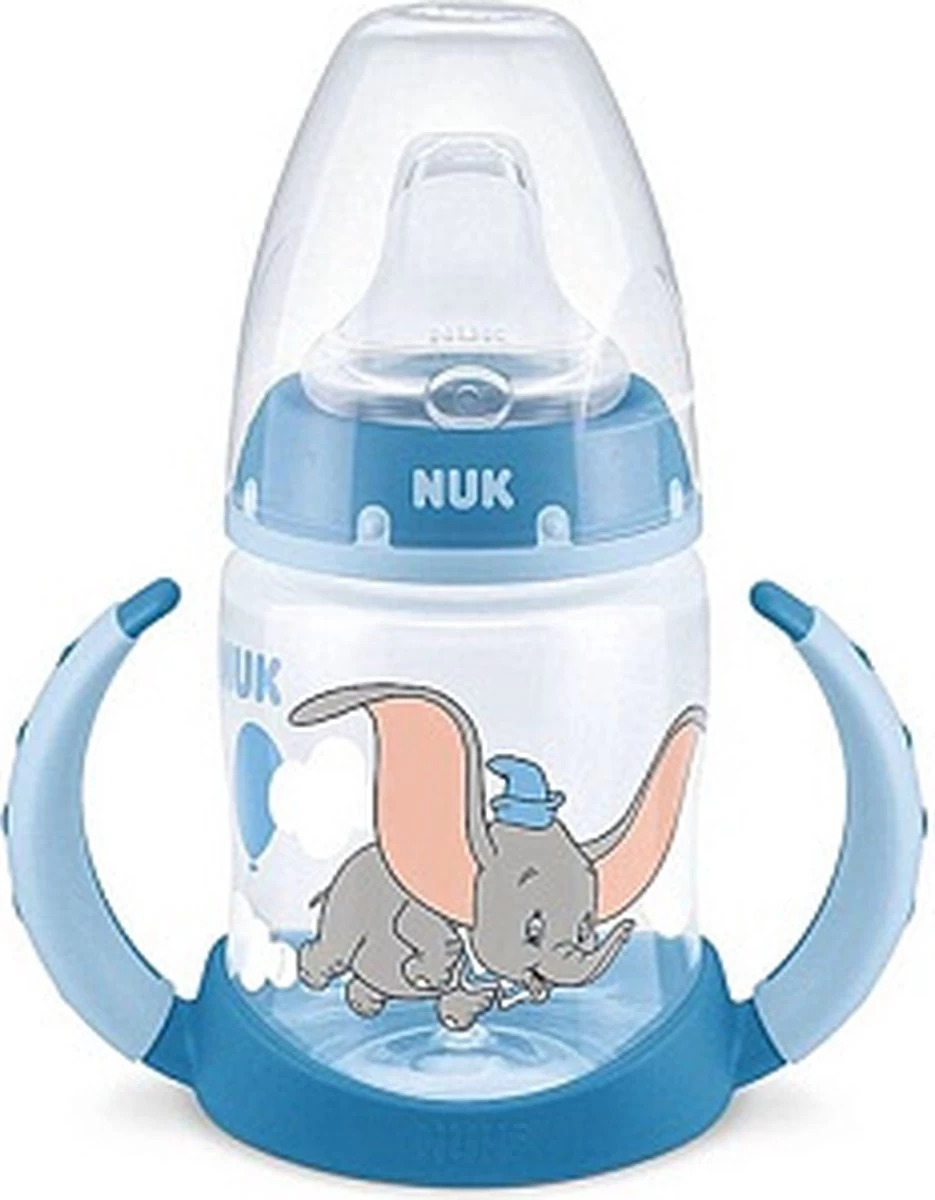 NUK | First Choice | Disney Baby | Disney Dumbo | Fles Om Te Leren Drinken | 150ml | 6-18maanden 6-18 Maanden