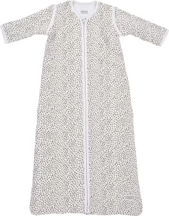 Meyco Winter Baby Slaapzak Afritsbare Mouw Gevoerd Cheetah - Taupe - 110cm