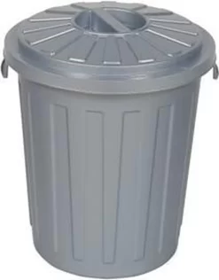 AFVALBAK ROND M/D MAXI BIN 36X42 - 23 L GRIJS OK KEEEPER 10213