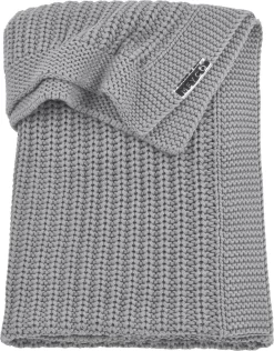 Meyco Herringbone Ledikant Deken - Grijs - 100x150cm