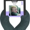 Dooky Neck Pillow Nekkussen Zacht Velours Grijs