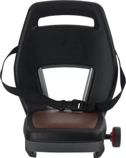 Qibbel 6+ Junior Fietsstoeltje Achter - Zwart Met Bruin Kussentje