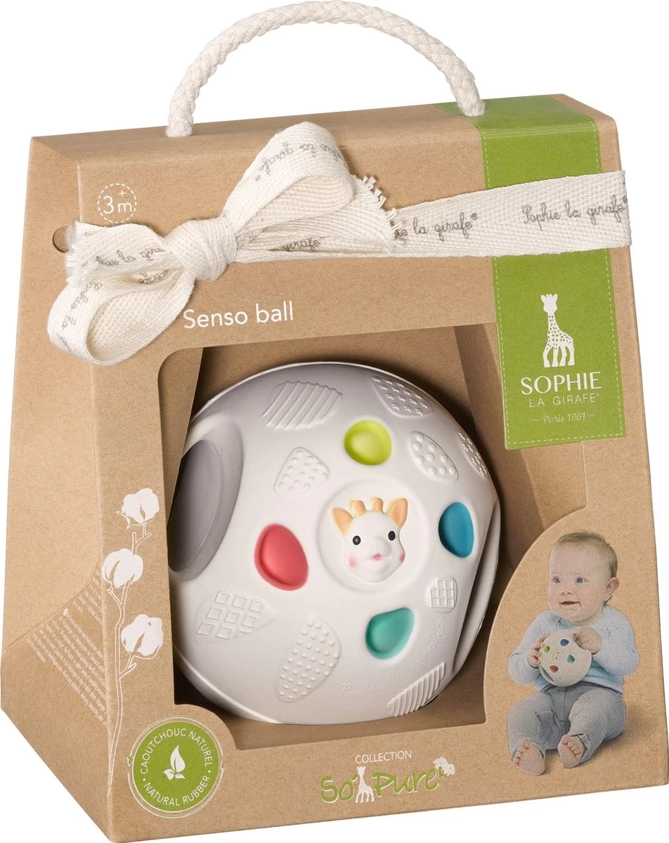 Sophie De Giraf - So Pure - Speelbal - Senso Ball - 100% Natuurlijk Rubber