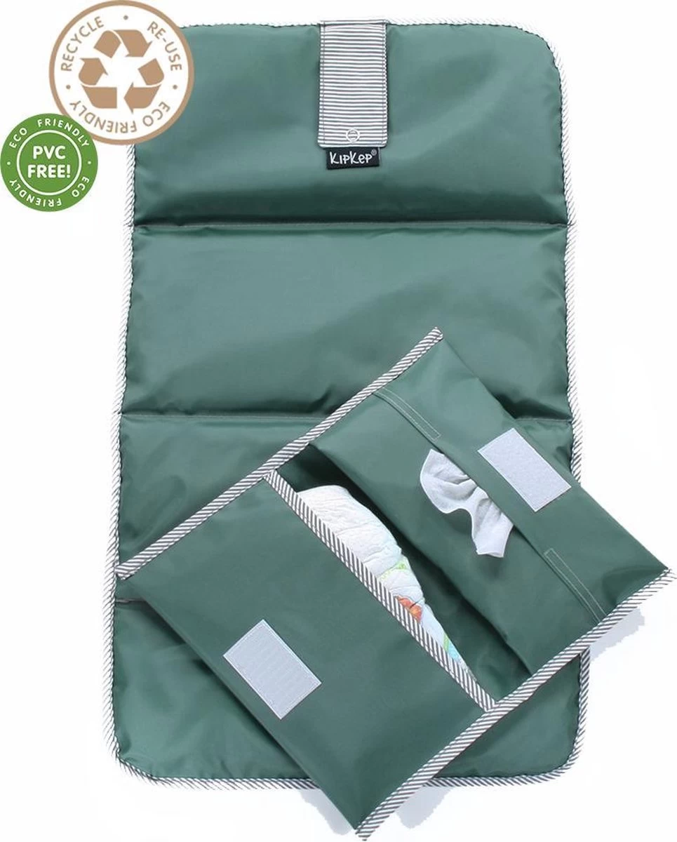 KipKep Napper Combi Verschonings-set - Uit Gerecyclede Materialen - Calming Green - Afbeelding 9