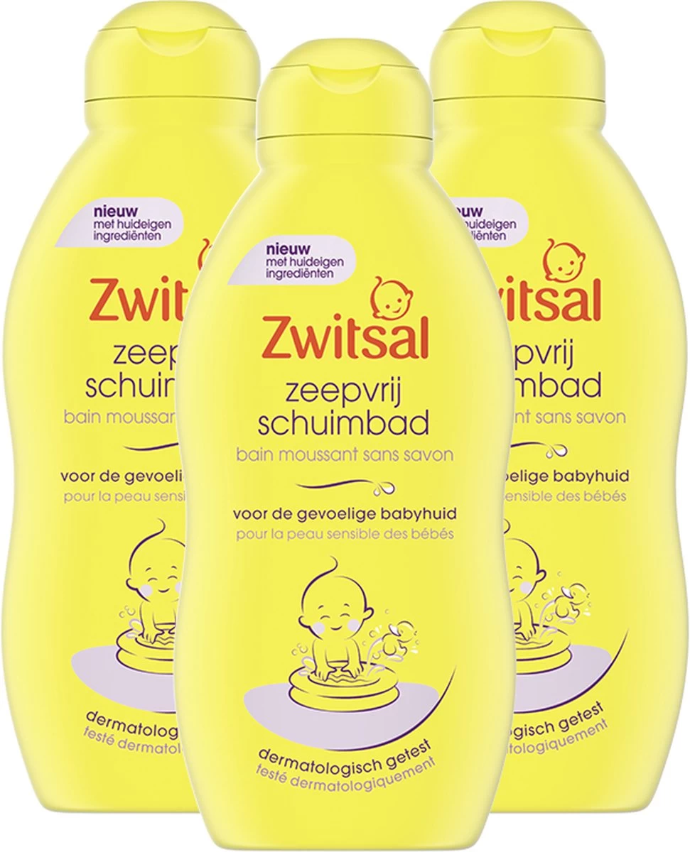 Zwitsal - Zeepvrij Schuimbad - 3 X 200 Ml