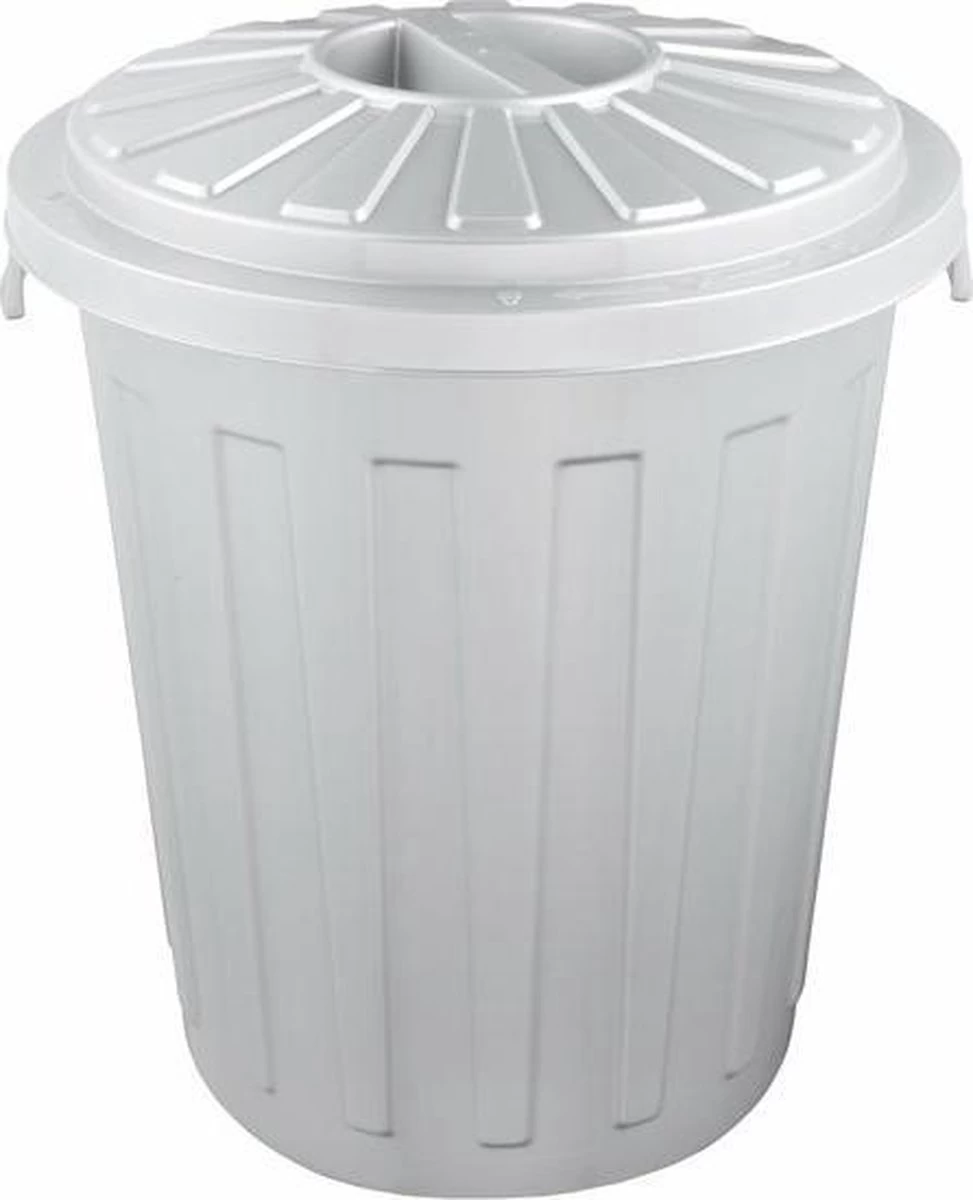 AFVALBAK ROND M/D MAXI BIN 36X42 - 23 L GRIJS OK KEEEPER 10213 - Afbeelding 2