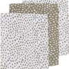 Meyco Hydrofiele Washandjes 3-pack Cheetah - Taupe
