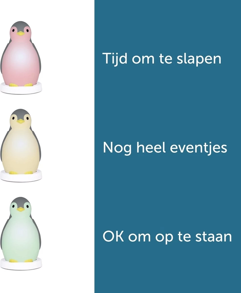 Zazu Pam Slaaptrainer - Met Bluetooth Speaker En Nachtlamp Functie - Wit / Grijs - Afbeelding 16