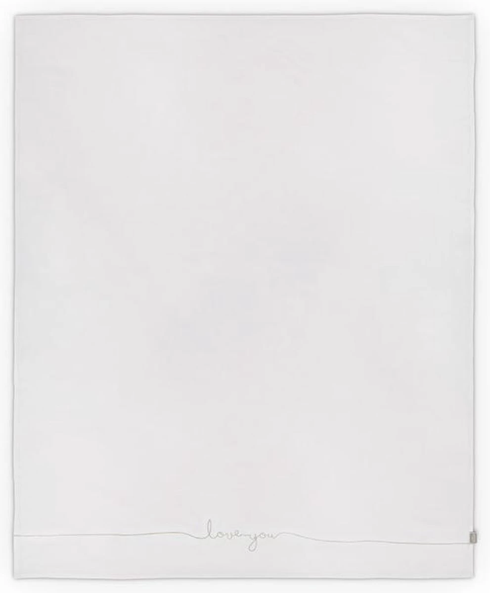 Jollein Baby Laken Ledikant 120x150cm Love You - Nougat - Afbeelding 2