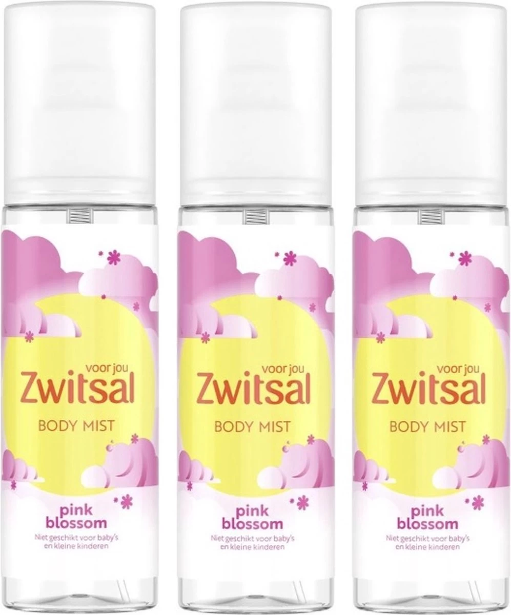 Zwitsal Body Mist Pink Blossom - 3x150 Ml
